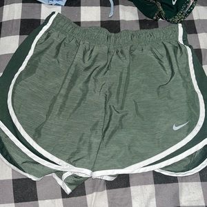 Two Toned Green Nike Shorts